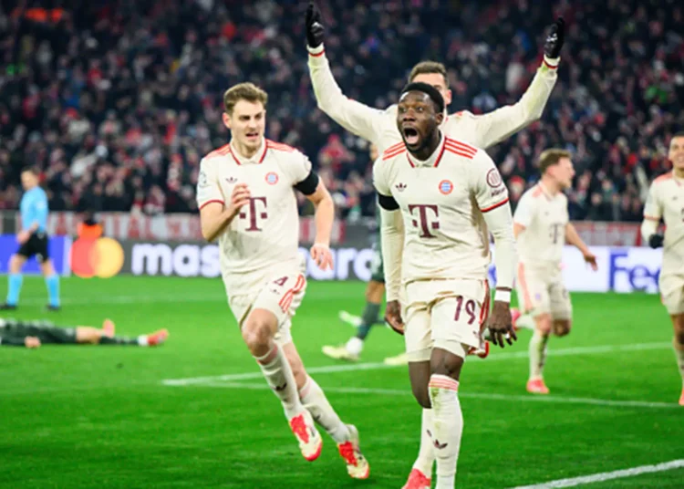 Davies’ Late Equalizer Sends Bayern to Champions League Last 16