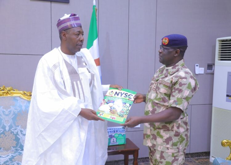 Zulum Pledges Support for NYSC, Promises Expansion of Borno Orientation Camp